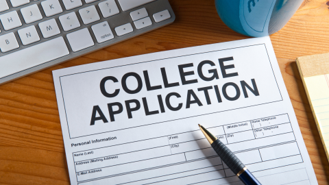 Picture of a faux college application