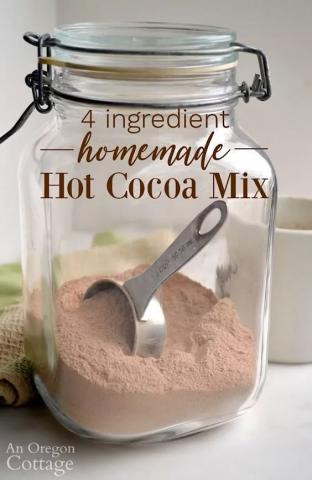 Homemade hot chocolate mix