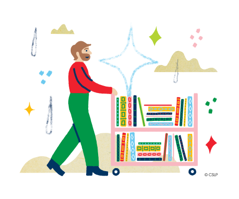 Books open doors to different worlds.