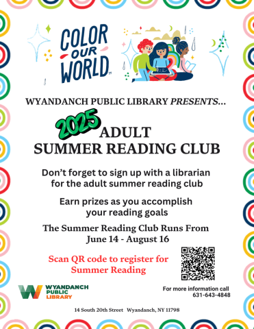 ADULT SUMMER READING CLUB