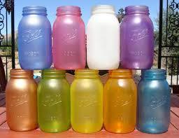 Sea Glass Mason Jars