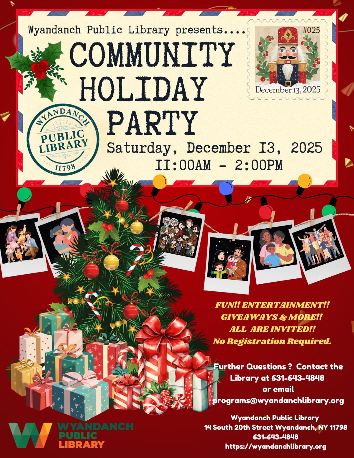 FUN!! ENTERTAINMENT!! GIVEAWAYS & MORE!!  ALL ARE INVITED!! No Registration Require